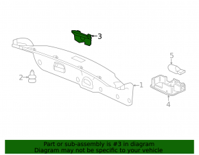 Black trunk lid trim for a 2020 Honda Accord