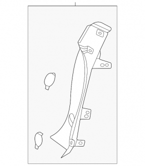 Kia EV6 22-24 right outer fender light trim