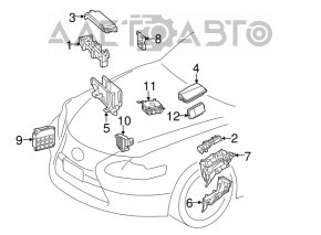 Cooling Fan Computer Lexus RX400h 06-08