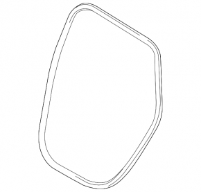 Rear left door seal for Audi A3 8V 16-18 5d