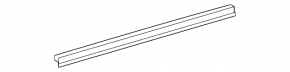 Glass seal inside front left door Chevrolet Cruze 16-
