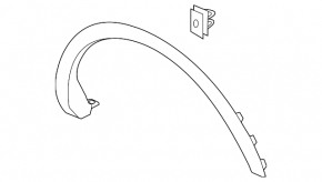 Rear Left Wing Arch Trim Lincoln Nautilus 19-23