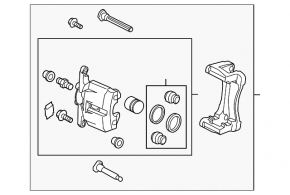 Front left caliper Mazda CX-5 17-24