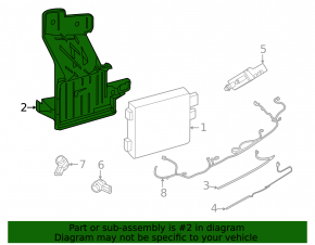 Lincoln Corsair 20-22 Right Blind Spot Sensor Bracket
