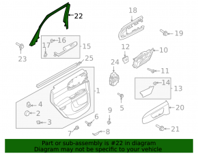 Door frame inner rear right Ford Bronco Sport 21-25