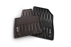 Set of floor mats for Infiniti QX50 19-20 black rubber