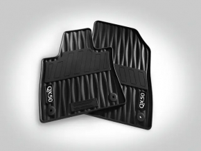 Set of floor mats for Infiniti QX50 19-20 black rubber