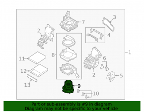 Mazda CX-9 16-23 heater fan motor