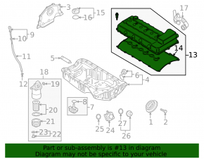Valve cover VW Passat b7 12-15 USA 3.6