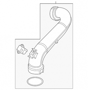 VW Jetta 19-24 1.4T turbine pipe with mounting defect