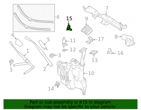 Washer nozzle right Mercedes X164 GL W164 ML