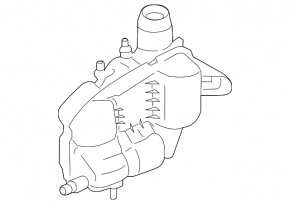 Coolant expansion tank for BMW X1 U11 24-25 B48