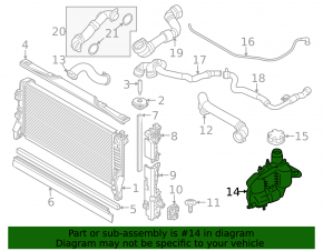 Coolant expansion tank for BMW X1 U11 24-25 B48