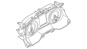 Instrument cluster for VW Jetta 19-20 manual transmission