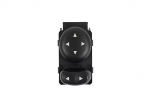 Mirror control front left Fiat 500 12-19 black