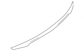 Mercedes C-class W205 trunk lid molding, chrome, 15-21