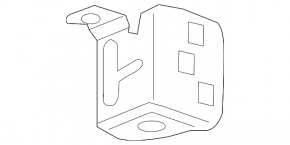 Bracket front headlight right Chevrolet Malibu 13-15 internal