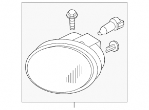 Fog light PTF right Nissan Murano z50 03-08