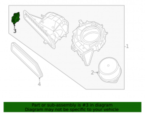 Actuator motor heater drive ventilation Nissan Murano z52 15-24
