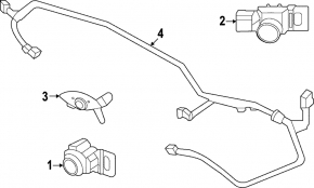 Honda HR-V 23-25 front bumper parking sensor mount