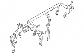 Under-torpedo pipe reinforcement VW Atlas 18-23