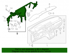 Under-torpedo pipe reinforcement VW Atlas 18-23
