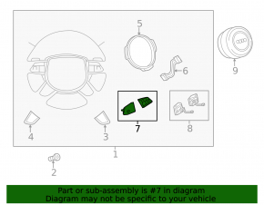 Control buttons on the steering wheel Audi A6 C7 12-15 pre-rest assembled without tiptronic