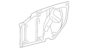 Left side engine arch guard for Toyota Prius 30 10-15