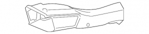Right brake disc air duct BMW X5 F15 14-18 cracks, fractures, no fragments