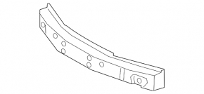Toyota Prius 50 19-22 Front Bumper Absorber Upper