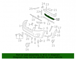 Toyota RAV4 09-12 Sport front bumper lower grille