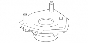 Shock absorber support rear left Infiniti Q50 14-24