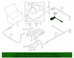 Positive battery terminal VW Passat b8 16-19 USA 3.6