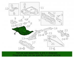 Trunk trough Toyota Prius 30 12-15 plug-in