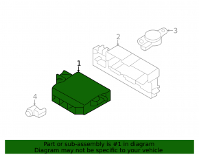 Parking sensor control unit PDC Park assist Audi A3 8V 15 without front, with rear parking sensors