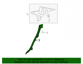 Lexus IS250 IS350 06-08 rear right door opening trim, beige