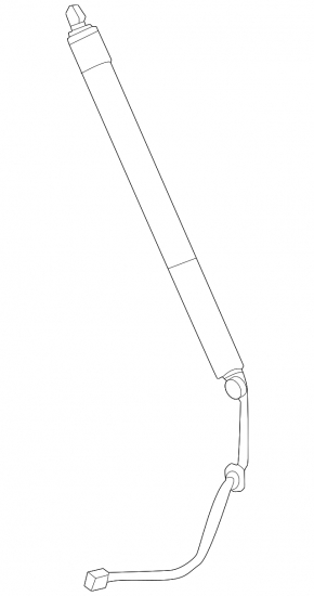 Left tailgate shock absorber for Lexus LX600 LX700h 22-25 electric