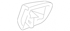 Lexus CT200h 11-17 Rear Right Outer Handle Cap
