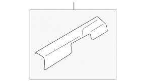 Mitsubishi Outlander 22-25 black front left door sill plate