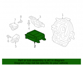Module srs airbag computer airbags Acura MDX 17-20 rest