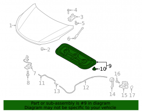 Hood insulation Hyundai Santa FE 19-23