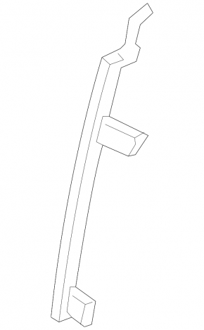 Rear right door glass guide Hyundai Santa FE 19-23