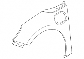 Front left fender Chevrolet Volt 16-