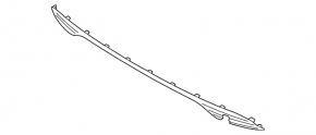 Rear bumper center molding for Hyundai Santa Fe 21-23 hybrid