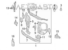 Emission Smog Control Sensor Lexus ES350 07-12 Broken Mount