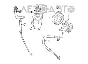 Power steering reservoir Lincoln Town car