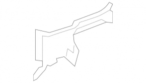 Right radiator deflector for Mercedes W164 ML M272 M273