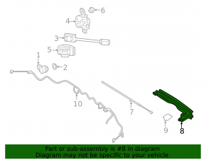 Bracket for the foot-operated trunk opening sensor for the Mercedes A-class V177 19-22