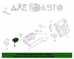 Ford Fusion mk5 13-20 headlight control without fog lights, with automatic headlights