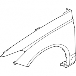 Front right wing Lincoln MKZ 13-16 graphite UJ, butt